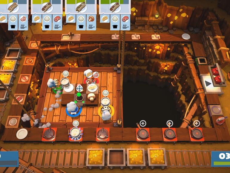 Im Kampf gegen die „Unbroten“ kochen Sie in Overcooked 2 gemeinsam mit Freunden um die Wette und den nächsten Highscore.