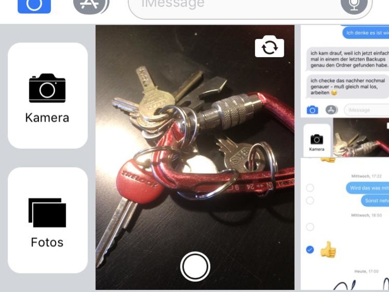 Fotos und Videos versenden