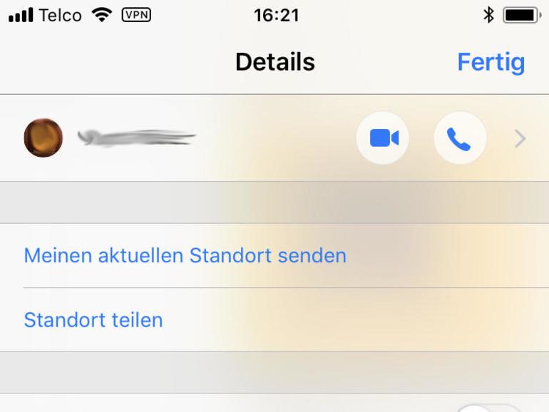Den eigenen Standort mit anderen teilen