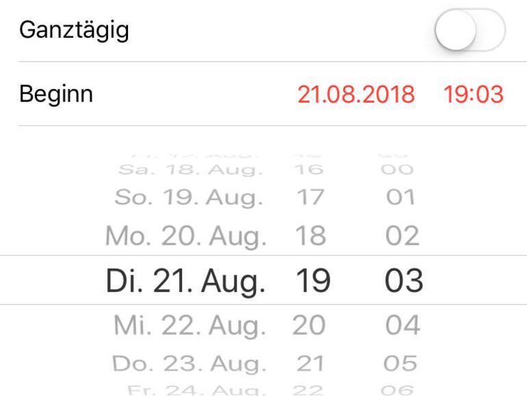 Minutengenaue Termine erstellen