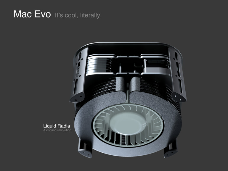 Kühlsystem im Mac Evo
