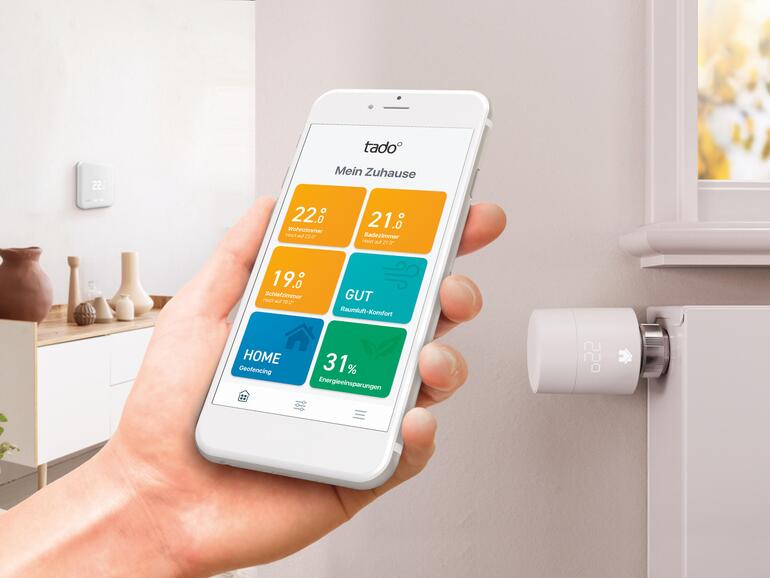 Mit Tado wird die heimische Heizung durch einen einfachen Tausch der Heizkörperthermostate fit fürs Smart Home.
