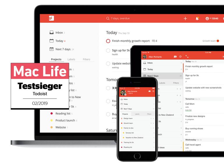 Todoist ist Testsieger