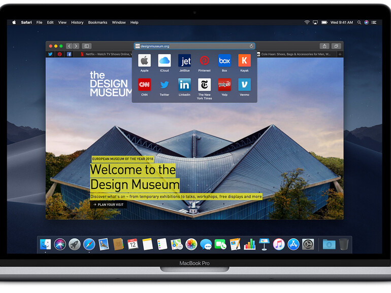 Safari auf dem MacBook Pro