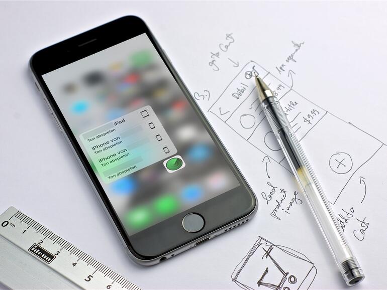 3D Touch hilft bei der Geräte-Suche