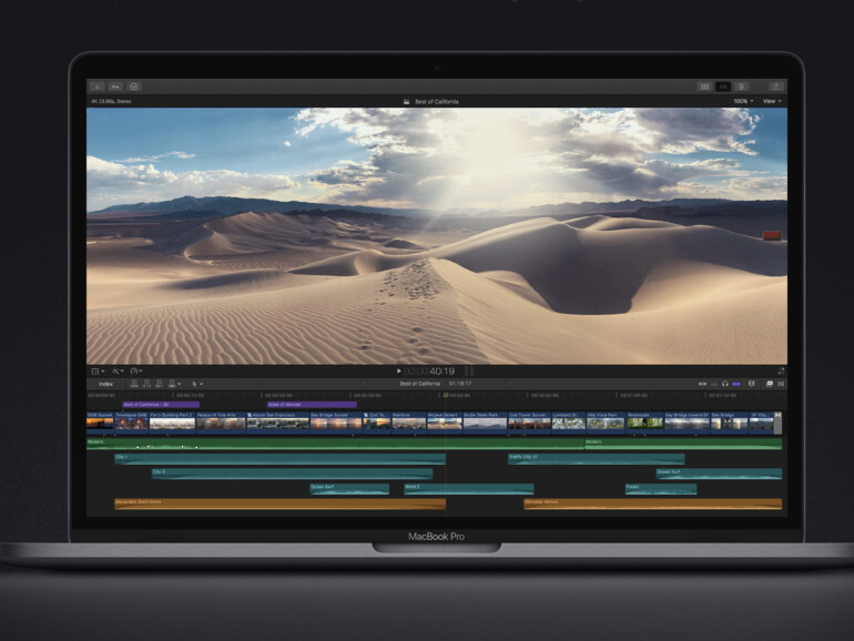 Nur das MacBook Pro bringt die nötige Leistung für einen flüssigen Videoschnitt