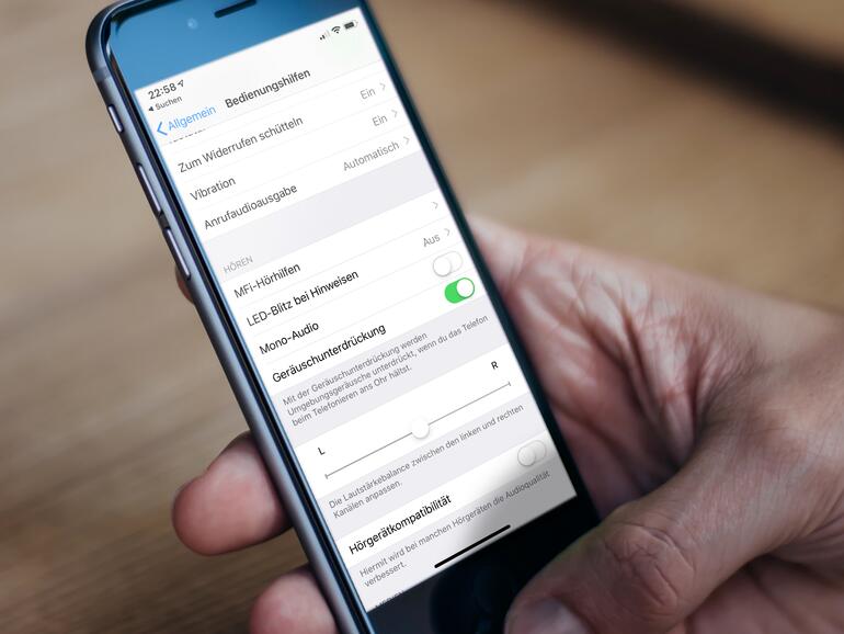 Mono-Audio hilft beim Teilen der AirPods