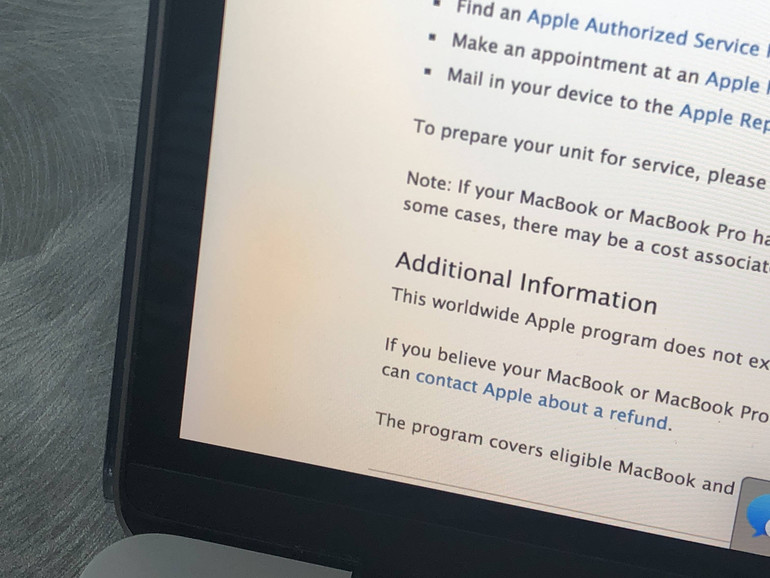 Orangene Flecken auf dem MacBook-Pro-Display
