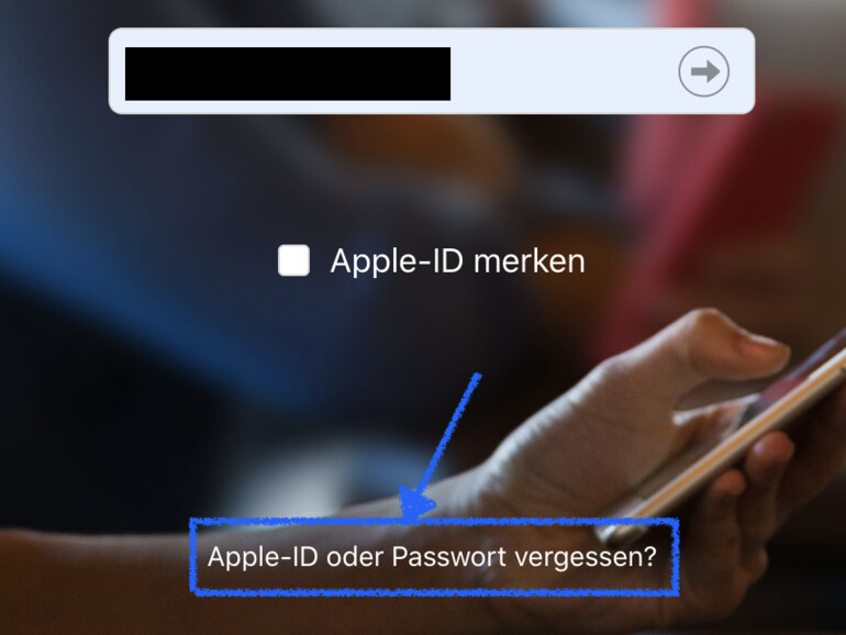 Apple-ID oder Passwort vergessen?