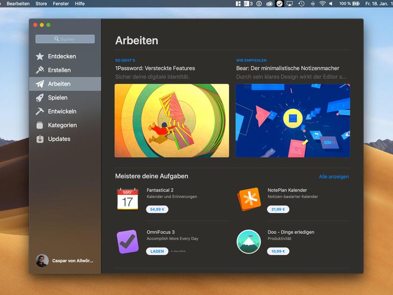 Apps im App Store überprüft Apple. Apps aus dem Internet können gefährlich sein.
