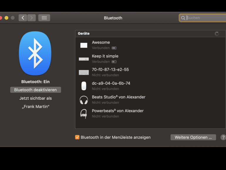 Bluetooth-Einstellungen
