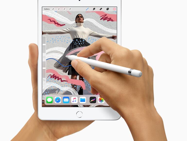 Das neue iPad mini der 5. Generation (2019) ist zum Apple Pencil der ersten Generation kompatibel, der Apple-Stylus kostet 99 Euro.