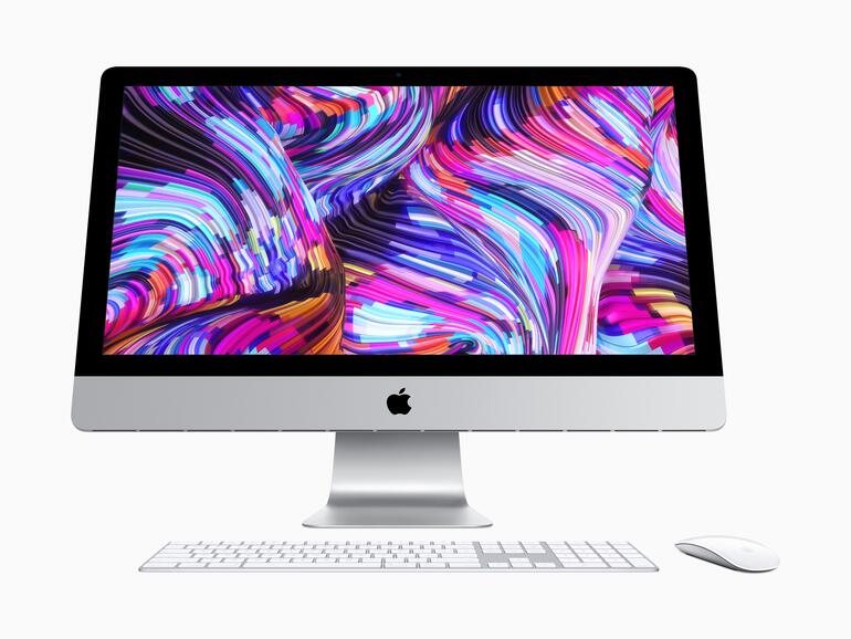 Alte Karosse, neuer Motor: Im iMac 2019 stecken Intel-Core-Prozessoren der 8. und 9. Generation sowie aktuelle Grafiklösungen aus dem Hause AMD.