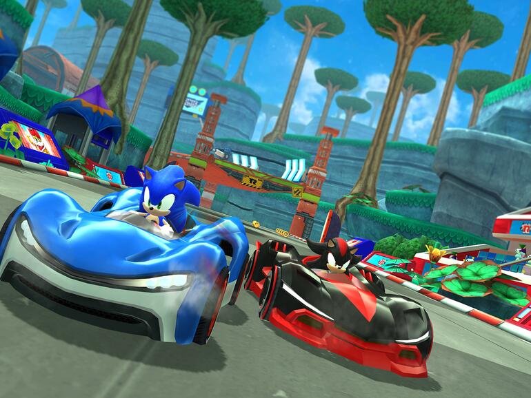 Zu den Entwicklern, die für Apple Arcade entwicklen werden, zählt auch Urgestein SEGA – dieser Screenshot zeigt das kommende Sonic Racing