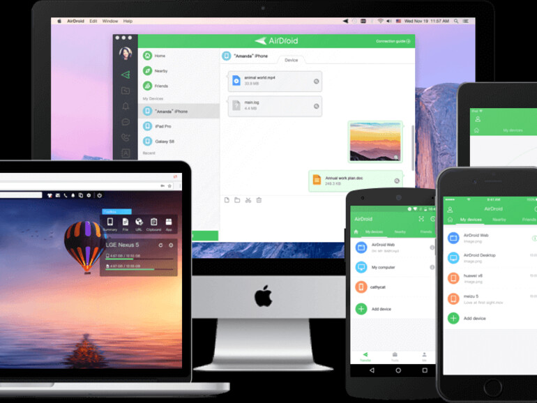 AirDroid hilft beim Dateitausch mit Android-Geräten und mehr