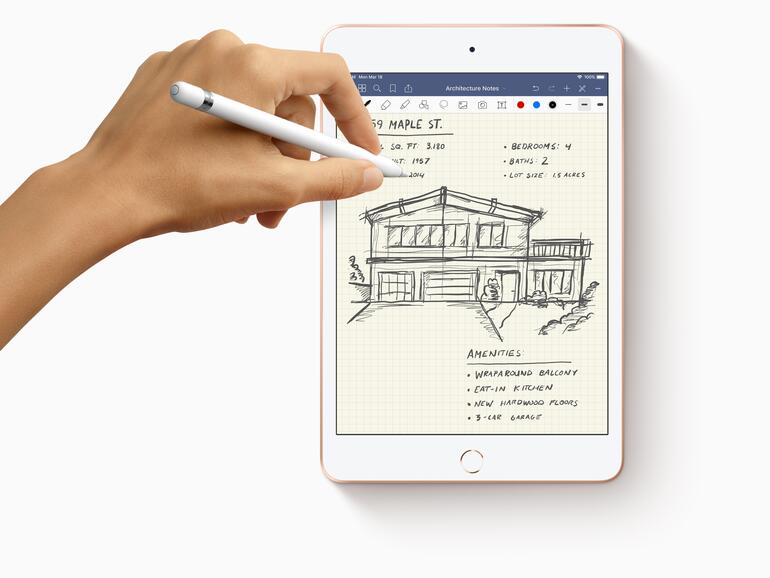 Als Notizblock für unterwegs stiehlt das iPad nicht nur großen Verwandten, sondern auch Papierblöcken schnell die Schau.