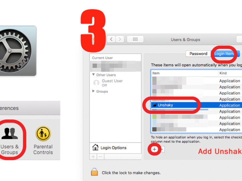 Unshaky bei jedem Systemstart öffnen