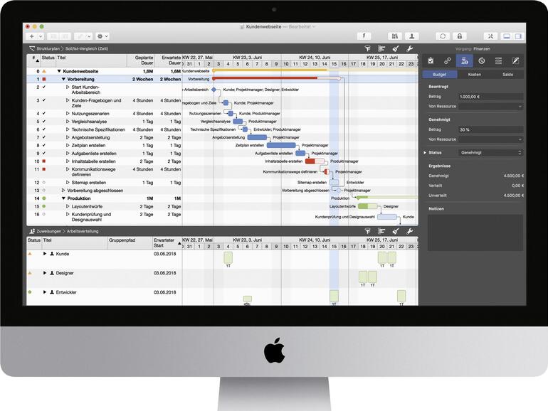 Merlin Projects auf dem iMac
