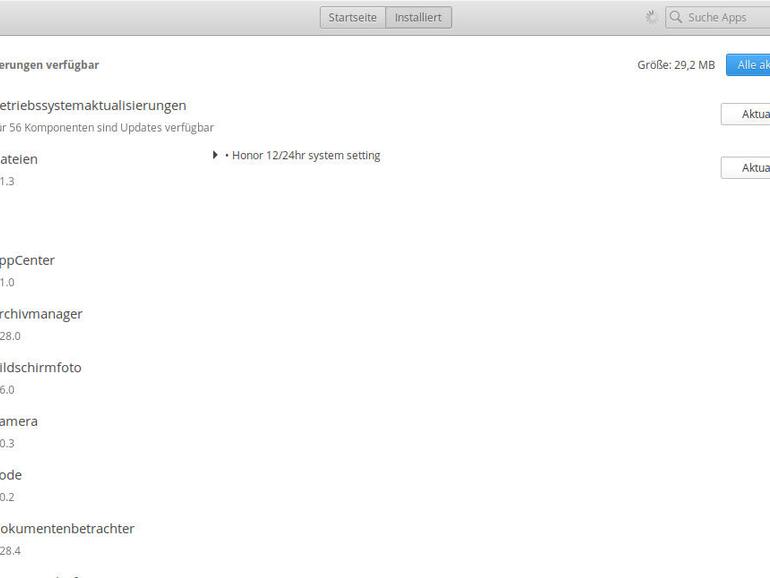 Im App-Center finden Sie Aktualisierungen und neue Apps für das alternative Betriebssystem.