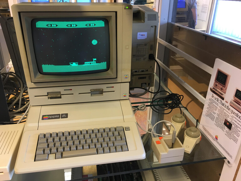Apple IIe mit Choplifter