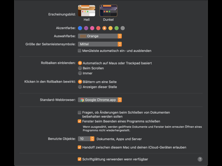Handoff müssen Sie auf allen Geräten aktivieren, damit das Feature funktioniert