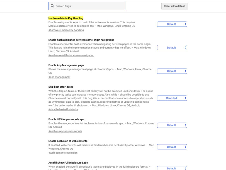 Flag in Chrome, das das Verhältnis zu den AirPods verbessert