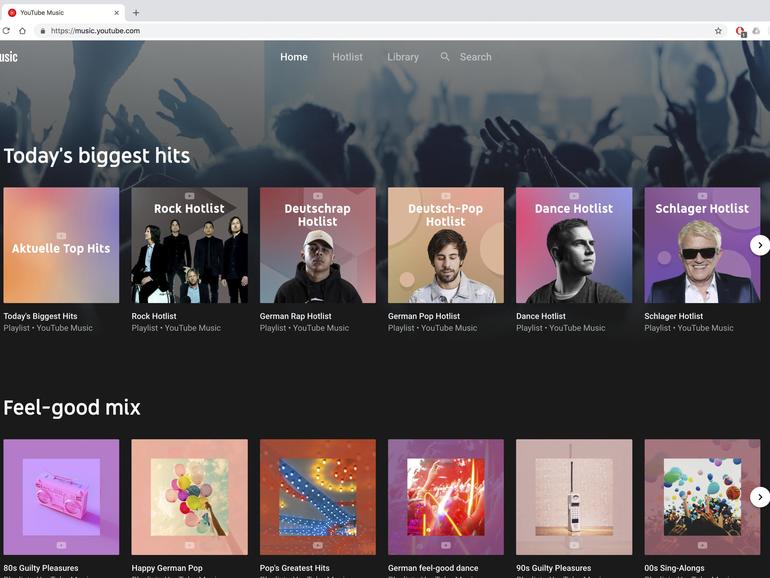 Das Angebot von Youtube Music kann inhaltlich durchaus mit der Konkurrenz mithalten.