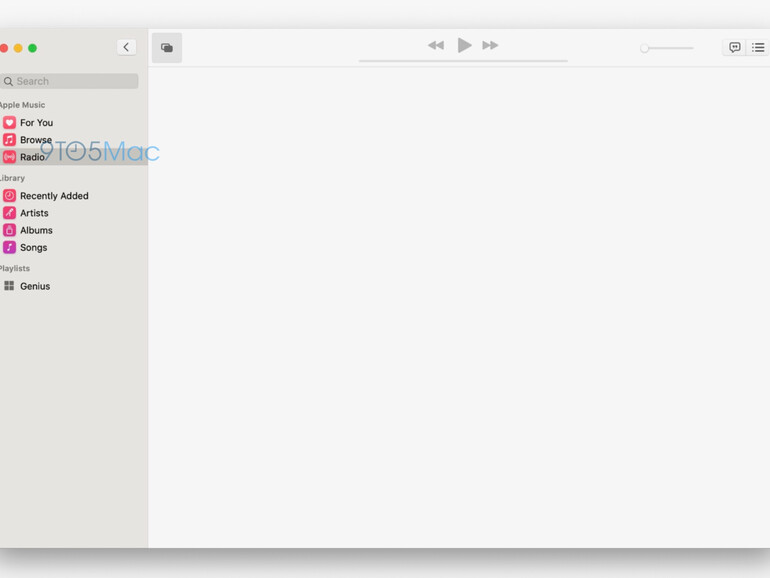 Sieht so die neue Musik-App in macOS 10.15 aus?