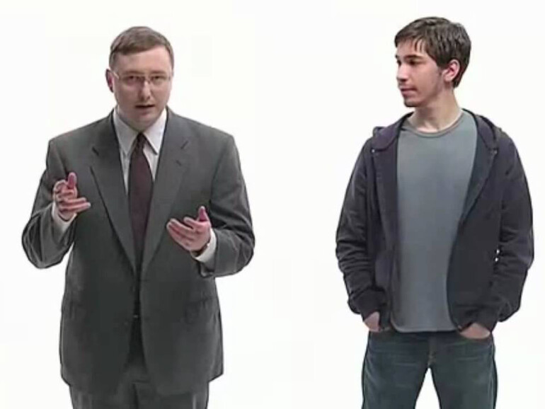 Ausschnitt aus einem „Get a Mac“-Werbespot