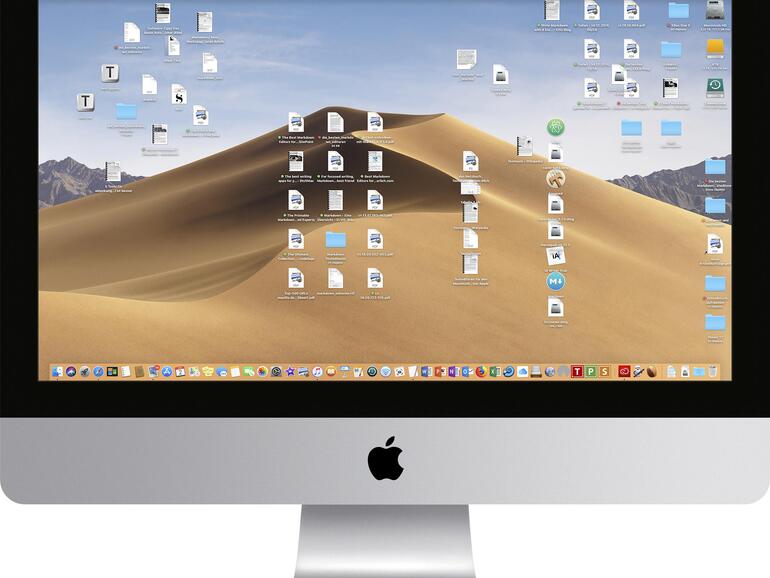 Eine mit Symbolen übersäte Schreibtischoberfläche trägt nicht zur Konzentration und Fokussiertheit bei.