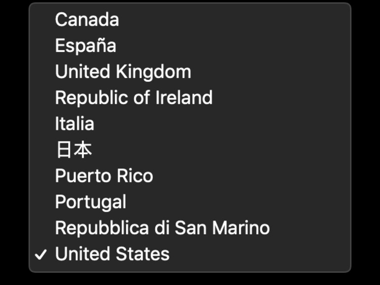 In diesen Ländern hat oder aktualisiert Apple seine Daten zuerst
