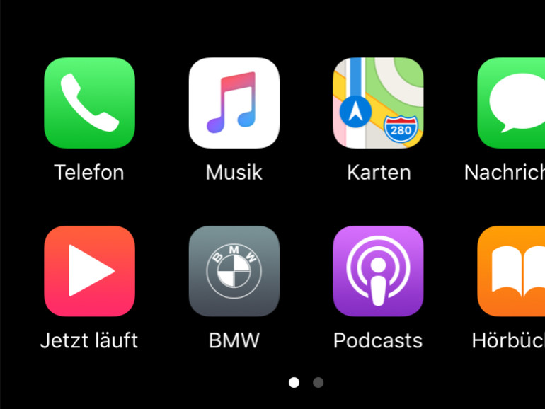 So sieht CarPlay aktuell noch aus. Mit iOS 13 wird sich dies sichtbar ändern ...