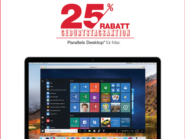 Geburtstagsaktion von Parallels