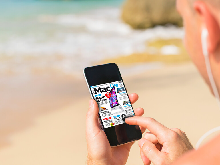 Oder nehmen Sie alle Ausgaben der Mac Life mit an den Strand