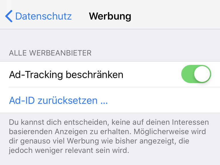 Anleitung Ad Tracking Auf Dem Iphone Deaktivieren Mac Life