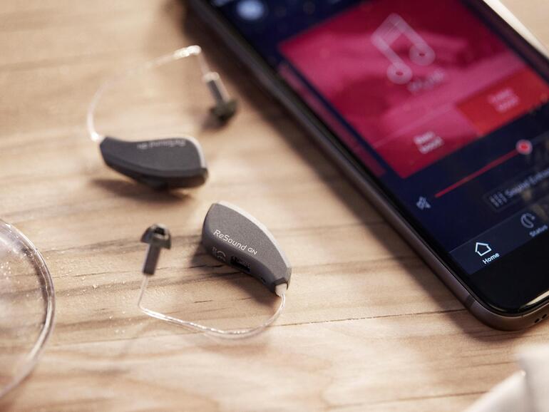 Hörgeräte von ReSound, die sich mit dem iPhone nutzen lassen