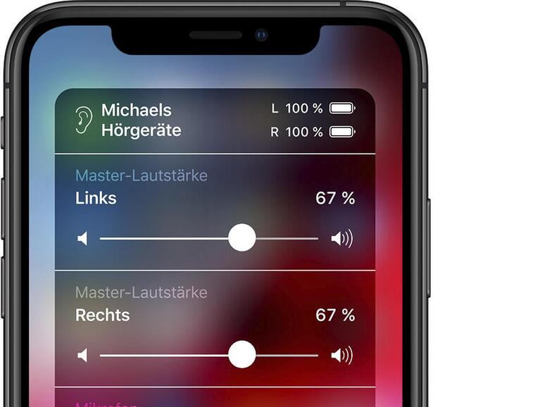 Im Rahmen von Apples „Made for iPhone“-Programm können Sie auch ausgewählte Hörgeräte direkt mit Ihrem iPhone steuern.