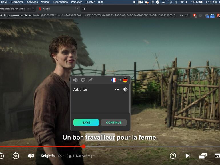 Mate übersetzt nun auch Netflix-Untertitel