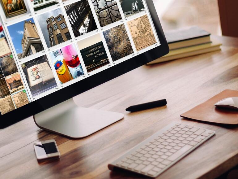 Fotobücher und andere Produkte online erstellen und dann bestellen.
