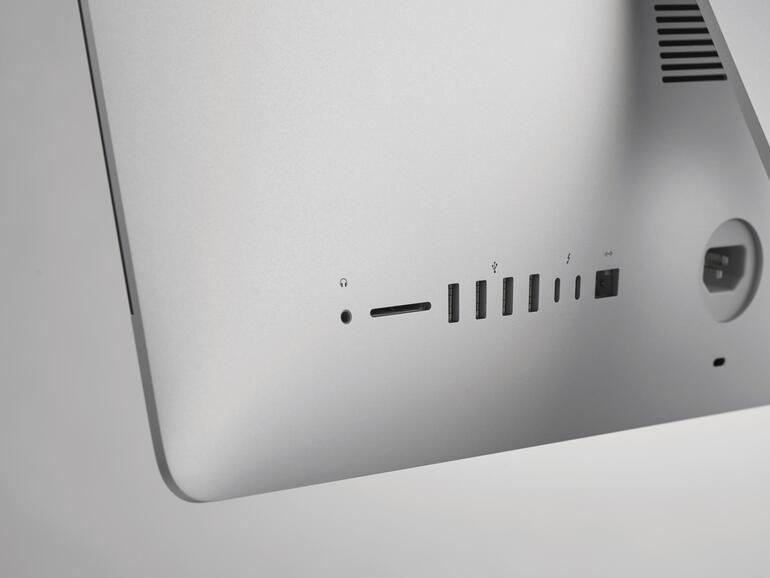 Der iMac verfügt über vier USB-3- sowie zwei USB-C-(Thunderbolt)-Ports.
