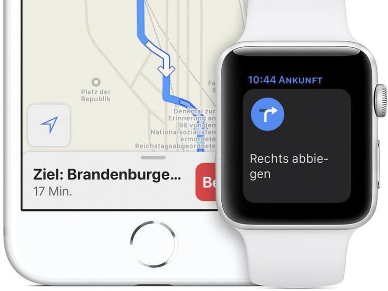 Die Apple Watch ist besonders zu Fuß ein idealer Navigationsassistent.