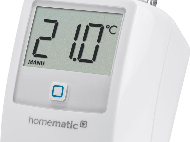 Die HomematicIP-Thermostate sind einfach anzubringen und bieten ein gut ablesbares Display.