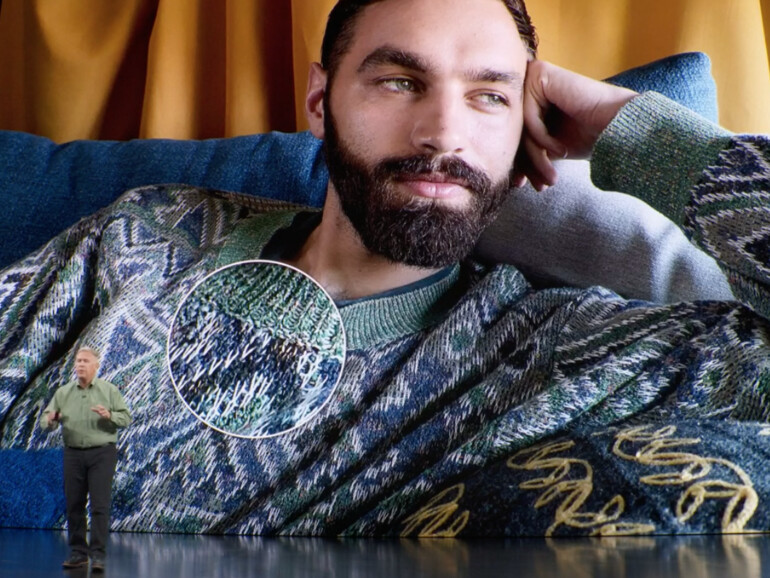 Einmal mit Profis: Das iPhone Pro macht auch von schlimmen Pullovern gute Fotos