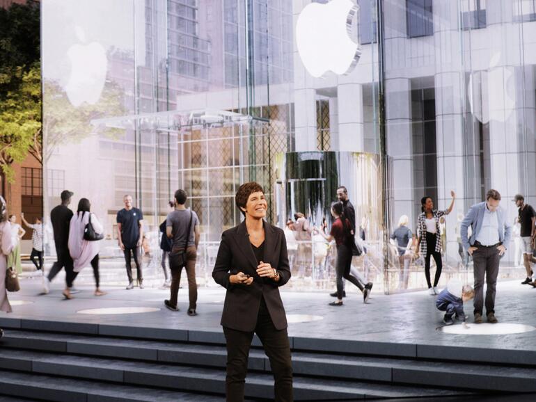 Neu gestalteter Apple Store auf der Fifth Avenue in New York