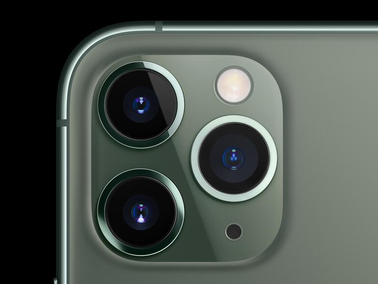 Das iPhone 11 Pro verfügt sogar über drei Kameralinsen