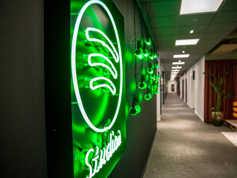 Blick in die Spotify-Zentrale in Stockholm