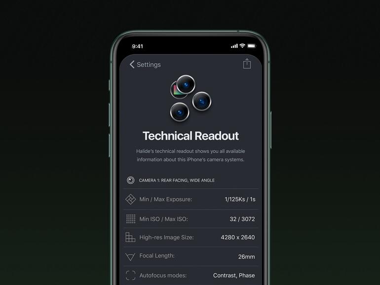 Optische Spezifikationen der neuen iPhone-Kameras