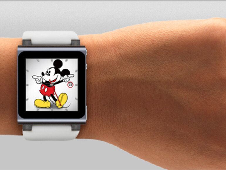 iPod nano mit Disney-Uhr