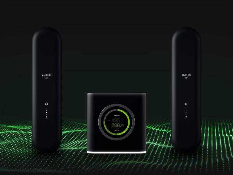 Ganz in Schwarz: Die „Amplifi Gamer's Edition“ fällt durch ihre für ein Mesh-System durchaus ungewöhnliche Farbgebung ins Auge.