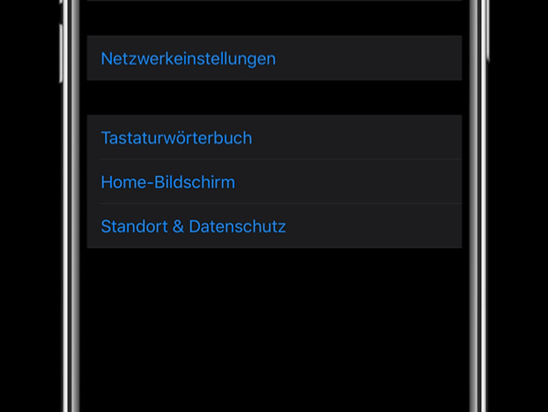 iPhone zurücksetzen